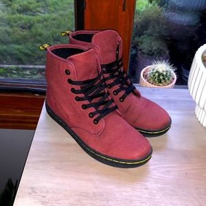 Maroon Doc Martens